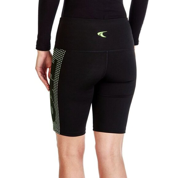 NWT TKO Women's Moisture Wicking Neon Logo Cycling Biker Shorts - Picture 2 of 4